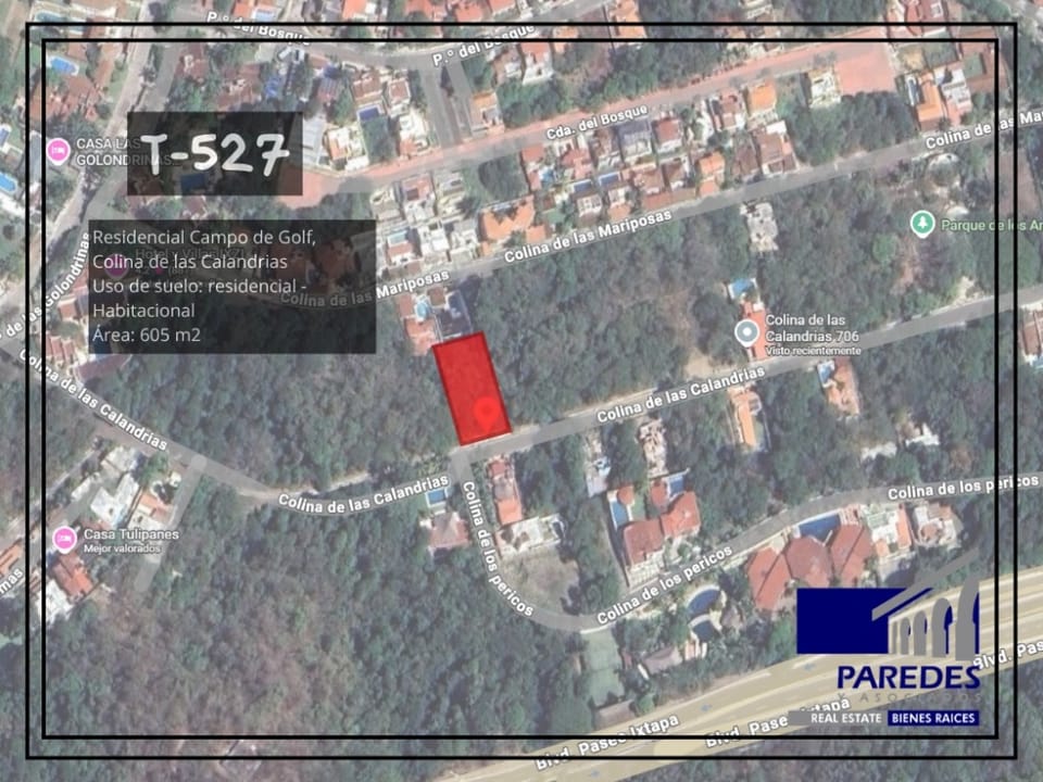 Venta terreno 605 m2 Residencia Campo de Golf T527 en Zihuatanejo de Azueta (Municipio)