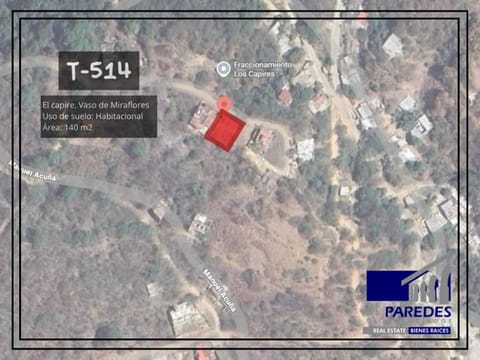 Terreno en Venta 140 m2 el Capire Zihuatanejo T514 en Zihuatanejo de Azueta (Municipio)
