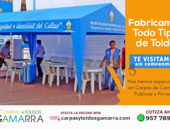 Fabricamos todo tipo de Toldo en Gamarra en La Victoria (Lima 13) (Distrito)