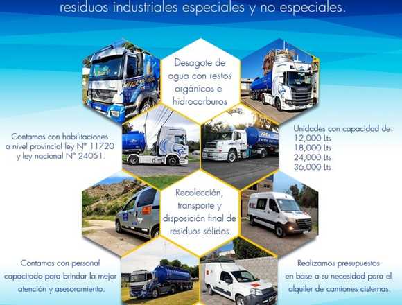 Servicio de pozo ciego, Camión atmosférico, en Del Viso (Localidad)