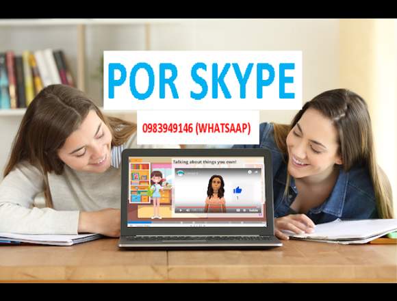 INGLÉS VIRTUAL POR SKYPE A SOLO 5 DOLARES LA HORA. en Pichincha (Cantón)