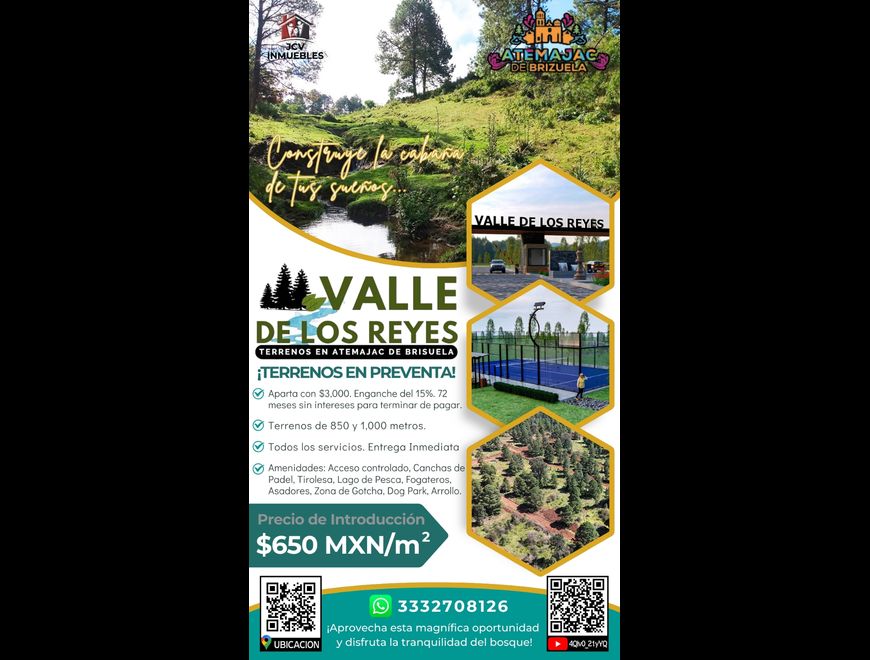 Terrenos en PREVENTA en el Bosque de Atemajac de B