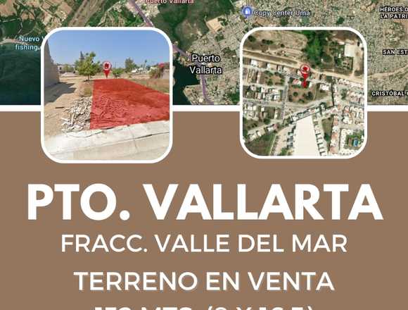 Estupendo Terreno en Valle del Mar, Pto. Vallarta. en Puerto Vallarta (Municipio)