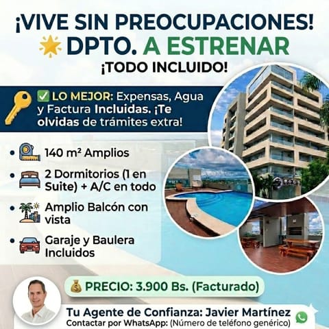 Departamento en el Edificio Renata Oeste de 2 dormitorios