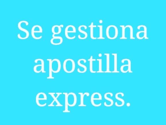 Gestion de APOSTILLA EXPRESS en Morán (Municipio)