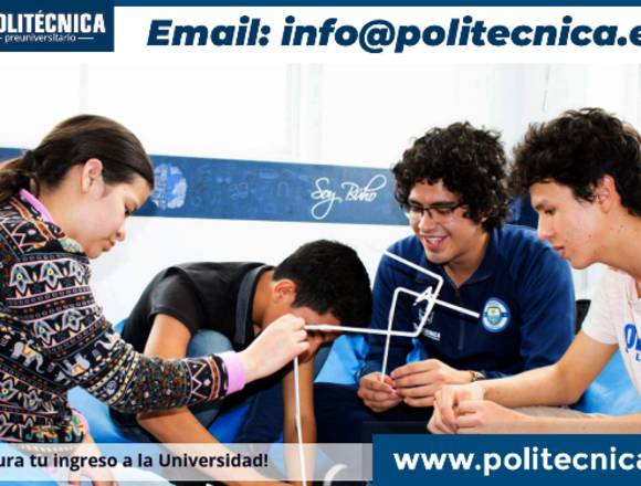 PREUNIVERSITARIOS EN ECUADOR CC POLITECNICA en Quito (Cantón)