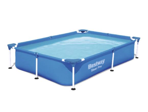 Piscina elevada rectangular Bestway 221X150X43cm en Barcelona (Municipio)