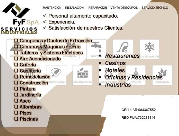 LIMPIEZA DE CAMPANAS Y DUCTOS DE EXTRACCION en Alto Bío Bío (Comuna)