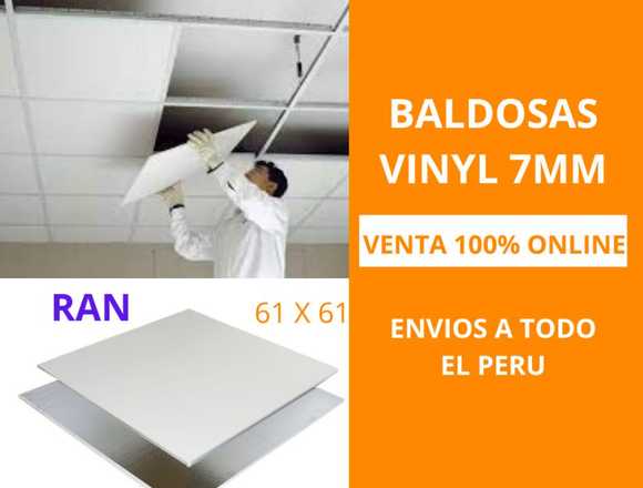 BALDOSA VINYL 7MM PARA CIELO RASO en Lima (Lima 1) (Distrito)