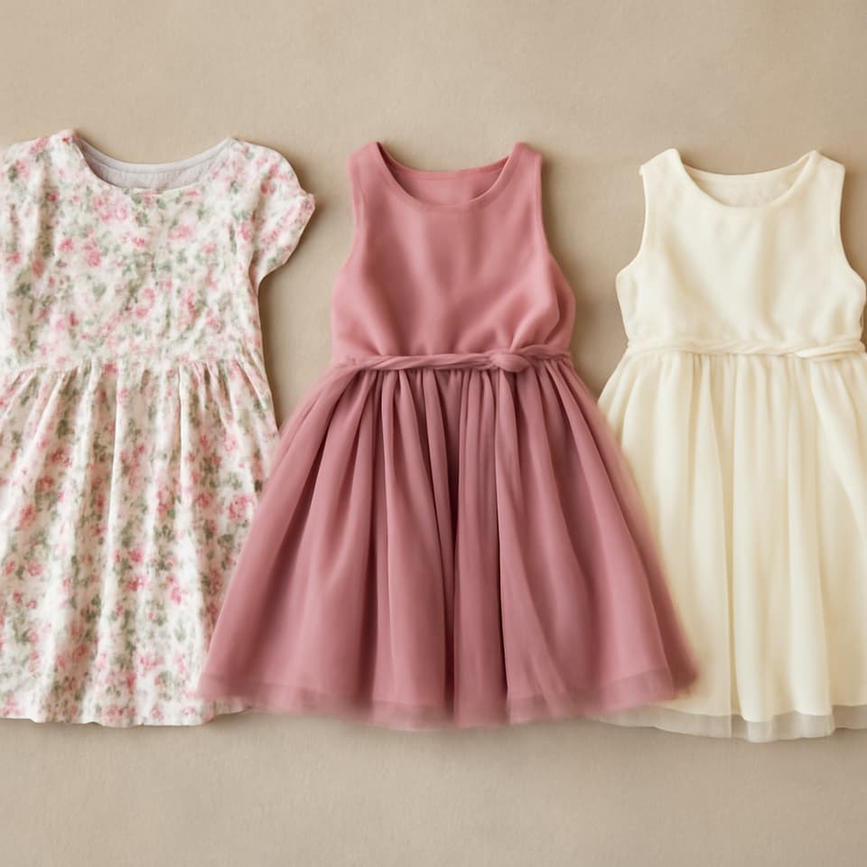 Lot de trois robes de fête pour fille, taille 4-5 ans à Lagarde (Commune)
