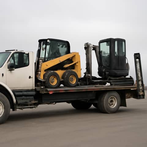 Flatbed heavy equipment hauling with experienced operators in Vancouver (Locality)