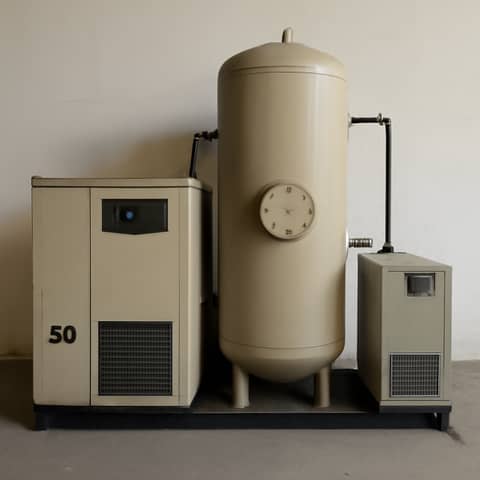 Used 50 HP Industrial Air Compressor — Rotary Screw, 460V in Vancouver (Locality)