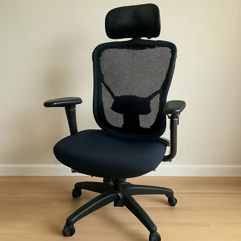 Ergonomic office chair with lumbar support, adjustable, like new in Vancouver (Locality)