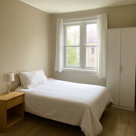 Chambre privée lumineuse dans appartement rénové, proche des transports à Moussey (Commune)