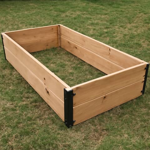 Kit de bac potager surélevé en cèdre 1,2 m x 2,4 m, assemblé ou en kit à Coutures (Commune)