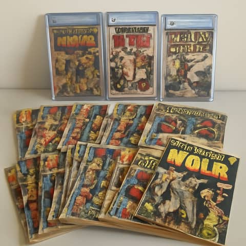 Lot de bandes dessinées vintage avec numéros clés et exemplaires gradés à Coutures (Commune)