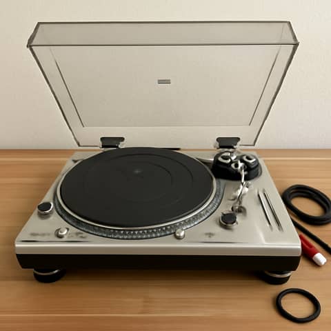 Platine vintage Technics SL-1200MK2, bien entretenue à Lucy (Commune)