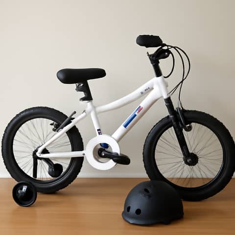 Vélo enfant 20 pouces avec petites roues et casque inclus à Aspach (Commune)
