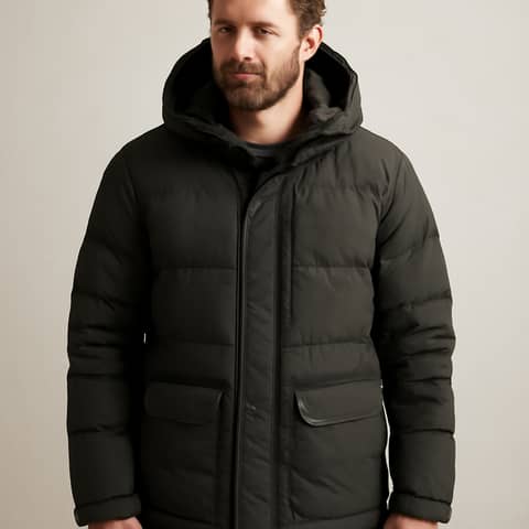 Parka d'hiver pour homme, garnissage en duvet, avec capuche, taille XL à Munster (Commune)