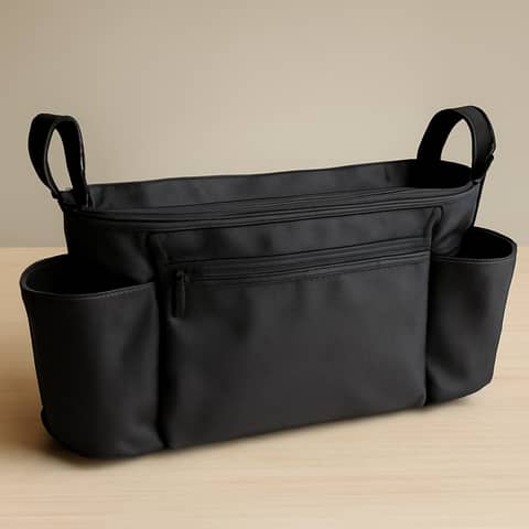 Organisateur universel pour poussette avec porte-gobelets et poche zippée à Saint-Georges (Commune)