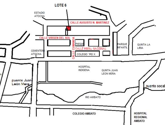 VENDO LOTE CON CONSTRUCCIÓN EN OBRA GRIS en Ambato (Cantón)