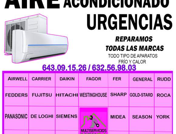 TÉCNICO REPARADOR DE AIRE ACONDICIONADO en Palma de Mallorca (Municipio)
