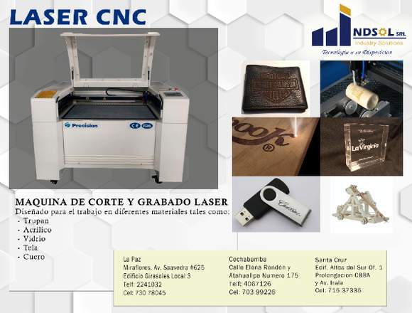 Laser de Corte y Grabado CNC en La Paz (Localidad)