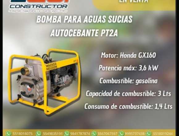 Bomba para Aguas Sucias Autocebante PT2A