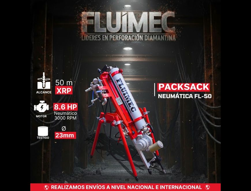 Perforadora Diamantina Fl-50 en Patáz (Distrito)