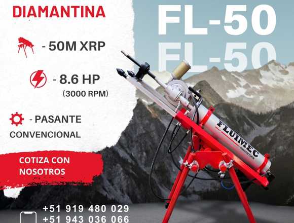 Perforadora Diamantina FL-50|Packsack para mineria en Patáz (Distrito)