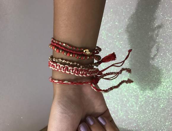 pulseras de dama azul y rojo en Caicedonia (Municipio)