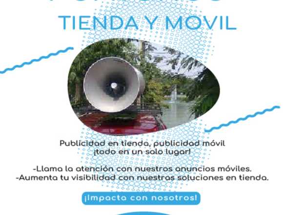 Destaca tu marca con perifoneo móvil y en tienda en Bogotá, D.C. (Municipio)