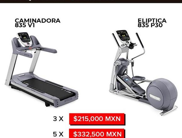 Paquete Precor Cardio Caminadora y Elíptica