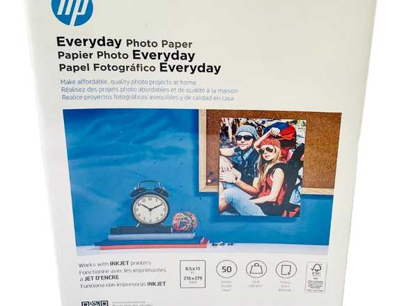 Papel fotografico hp 50hjs carta glossy 200gr en Nezahualcóyotl (Municipio)