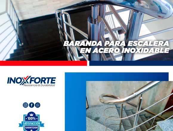 BARANDA EN ACERO INOXIDABLE