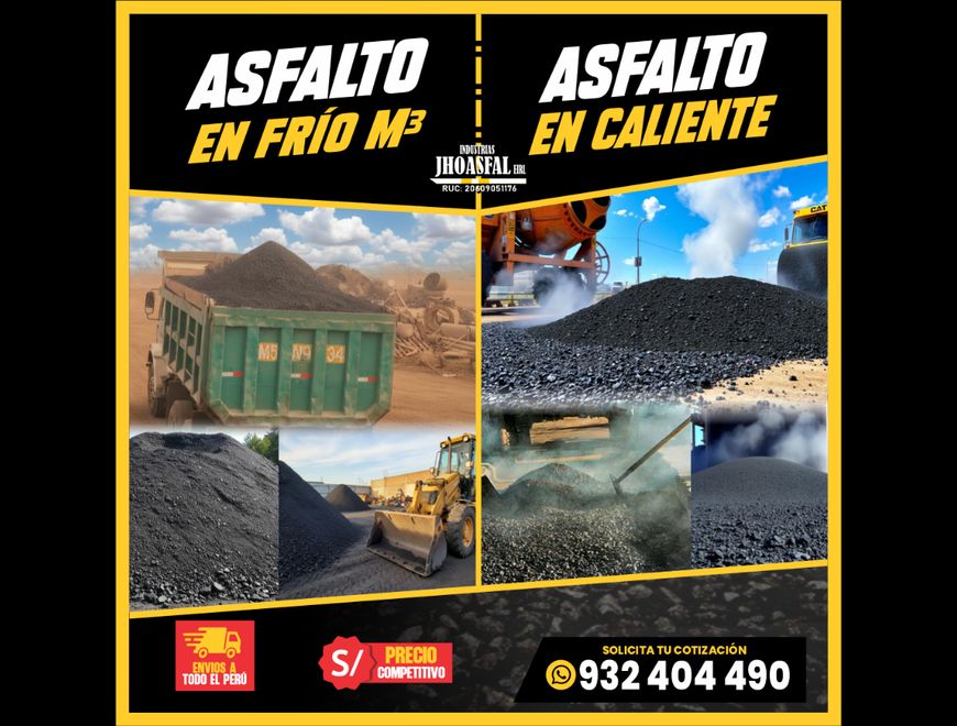 Asfalto en Frío y Asfalto en Caliente en Lima (Lima 1) (Distrito)