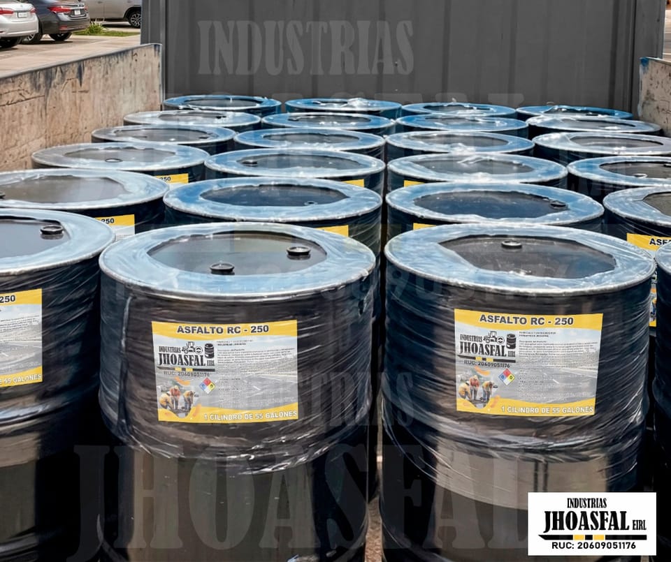 Venta de Asfalto RC-250 - Cilindros de 55 Galones en Chiclayo (Distrito)