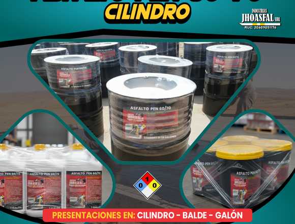 Asfalto PEN 60-70 y PEN 85-100 en Cilindro en Huancayo (Distrito)