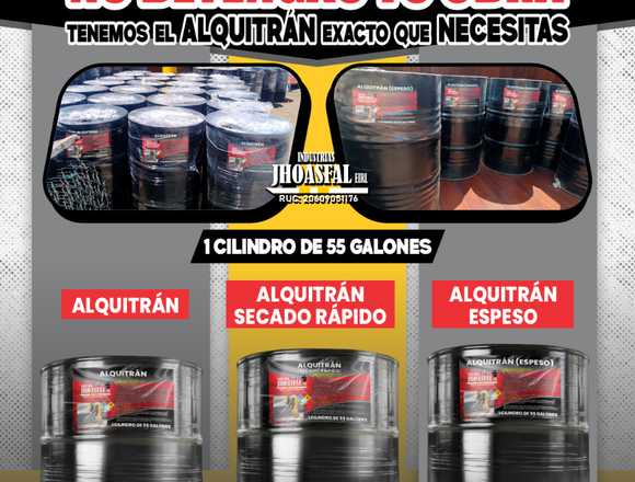Alquitrán para Obras – Secado Rápido y Espeso en Chiclayo (Distrito)