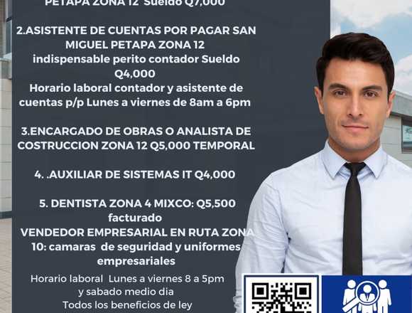 ASESOR COMERCIAL B2B VENDEDOR VILLA NUEVA en Ciudad de Guatemala (Municipio)