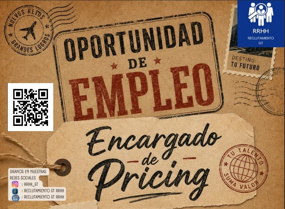 (logística internacional) Ejecutivo de Pricing en Ciudad de Guatemala (Municipio)
