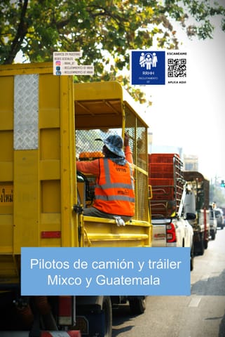 Trabajo Disponible Piloto de reparto ABC camion Trailer Cabezal Gu en Ciudad de Guatemala (Municipio)