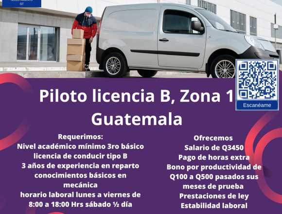 PILOTO CAMION 3.5TON ZONA1GUATE en Ciudad de Guatemala (Municipio)