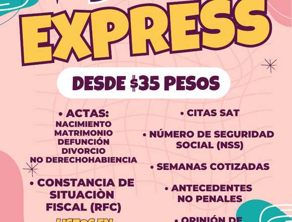 ACTAS, CONSTANCIAS & Y MAS ACTUALIZACIONES
