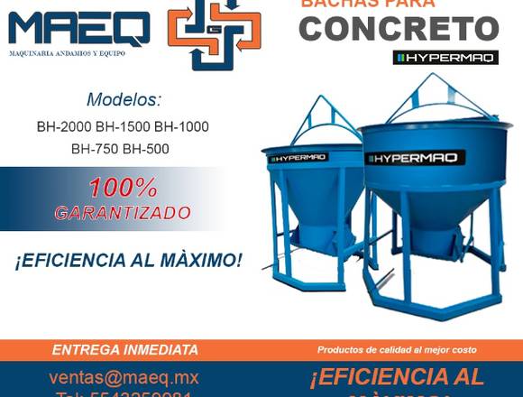 Bachas para concreto en Coacalco de Berriozábal (Municipio)