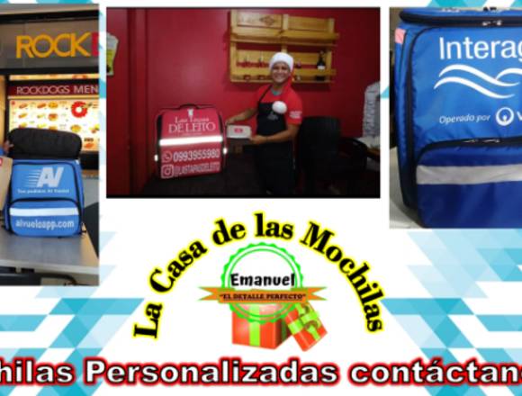 DELIVERY´S PERSONALIZADAS "MOCHILA" en Guayaquil (Cantón)