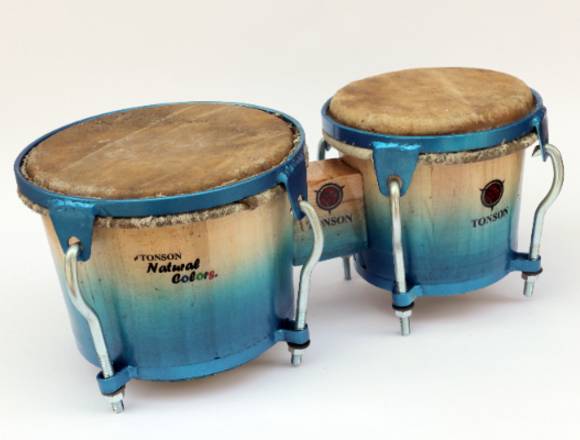 Bongo Tonson Clásico Azul + Estuche + Llave. en Bogotá, D.C. (Municipio)