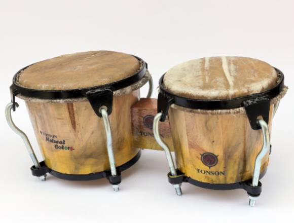 Bongo Tonson Clásico Amarillo + Estuche + Llave. en Bogotá, D.C. (Municipio)