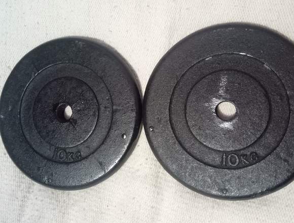 barra z y dos discos de 10 kg c/u metal solido en Venustiano Carranza (Municipio)