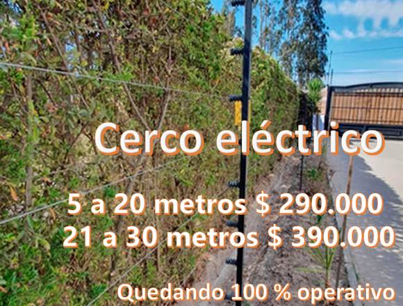 Instalación Cerco eléctrico en Santiago (Comuna)